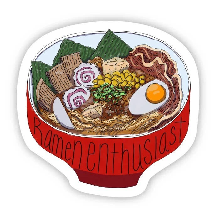 Sticker-Food-06: Ramen Enthusiast