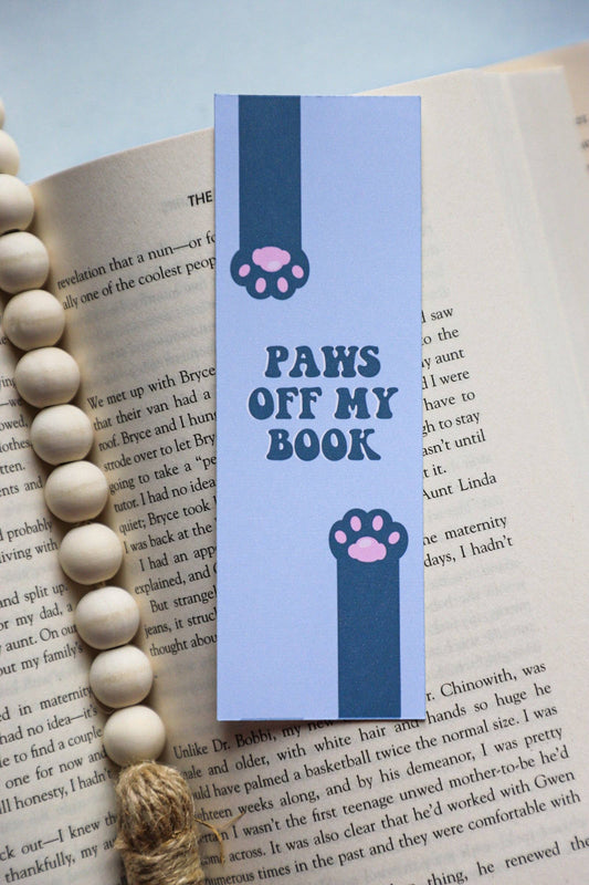 Bookmark-012: Paws Off My Book (With Tassel)