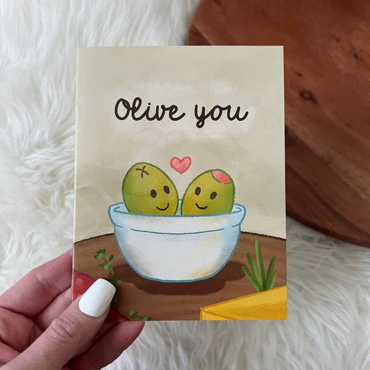 Greeting Card - Love: Olive You