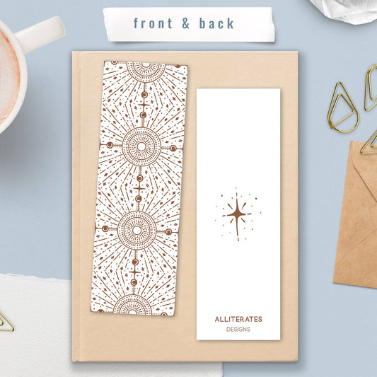 Bookmark-027: Abstract Celestial Compass