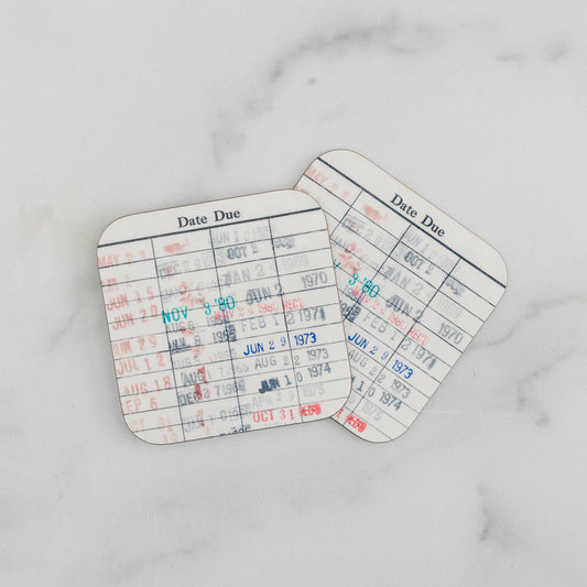 Coasters: Library Book Due Date