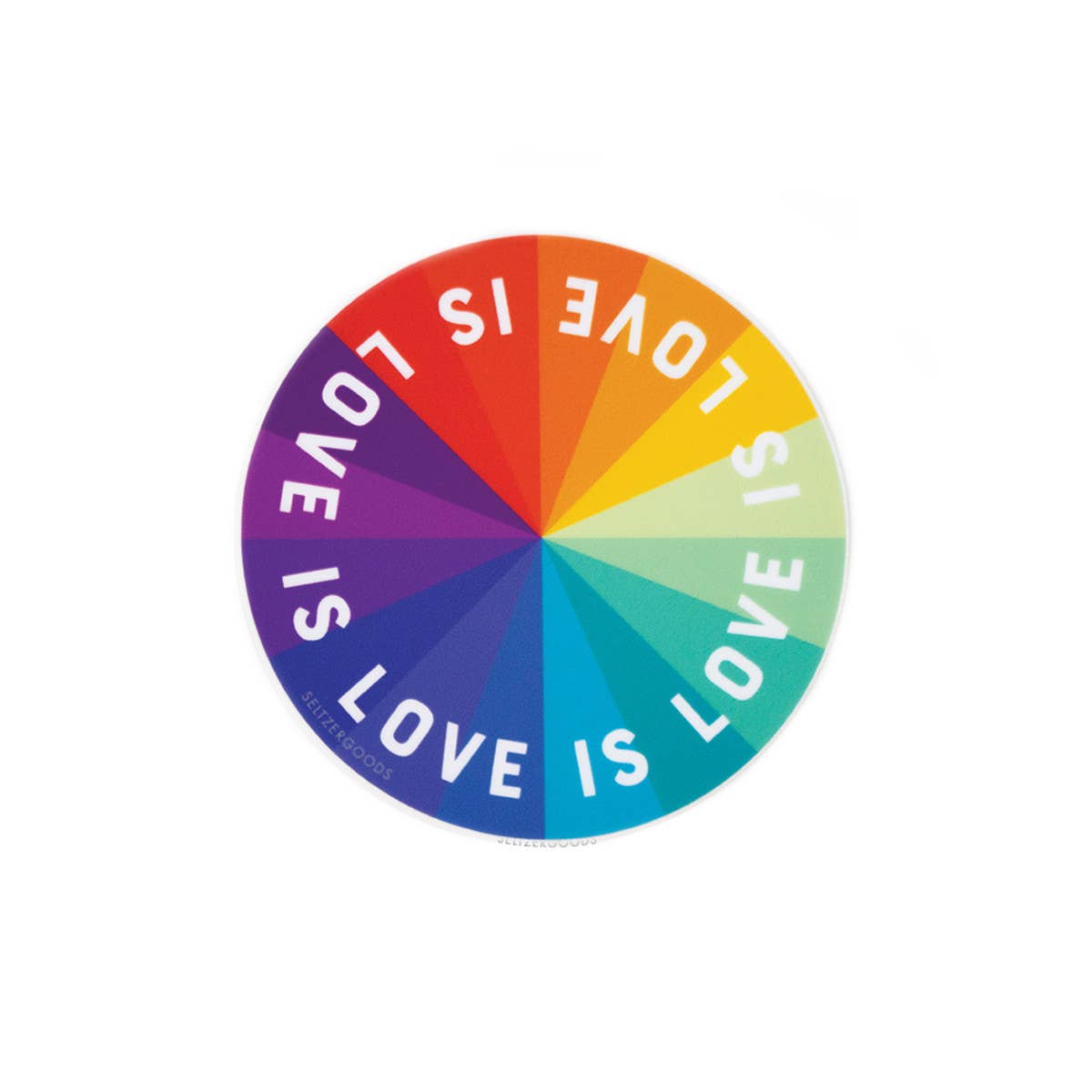 Sticker-LGBTQIA+-05: Love is Love Color Wheel