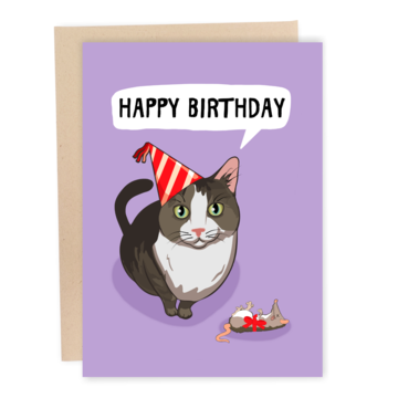 Greeting Card - Birthday: Dead Mouse