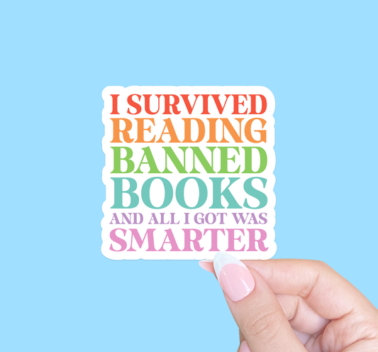 Sticker-BannedBooks-12: I Survived Reading Banned Books