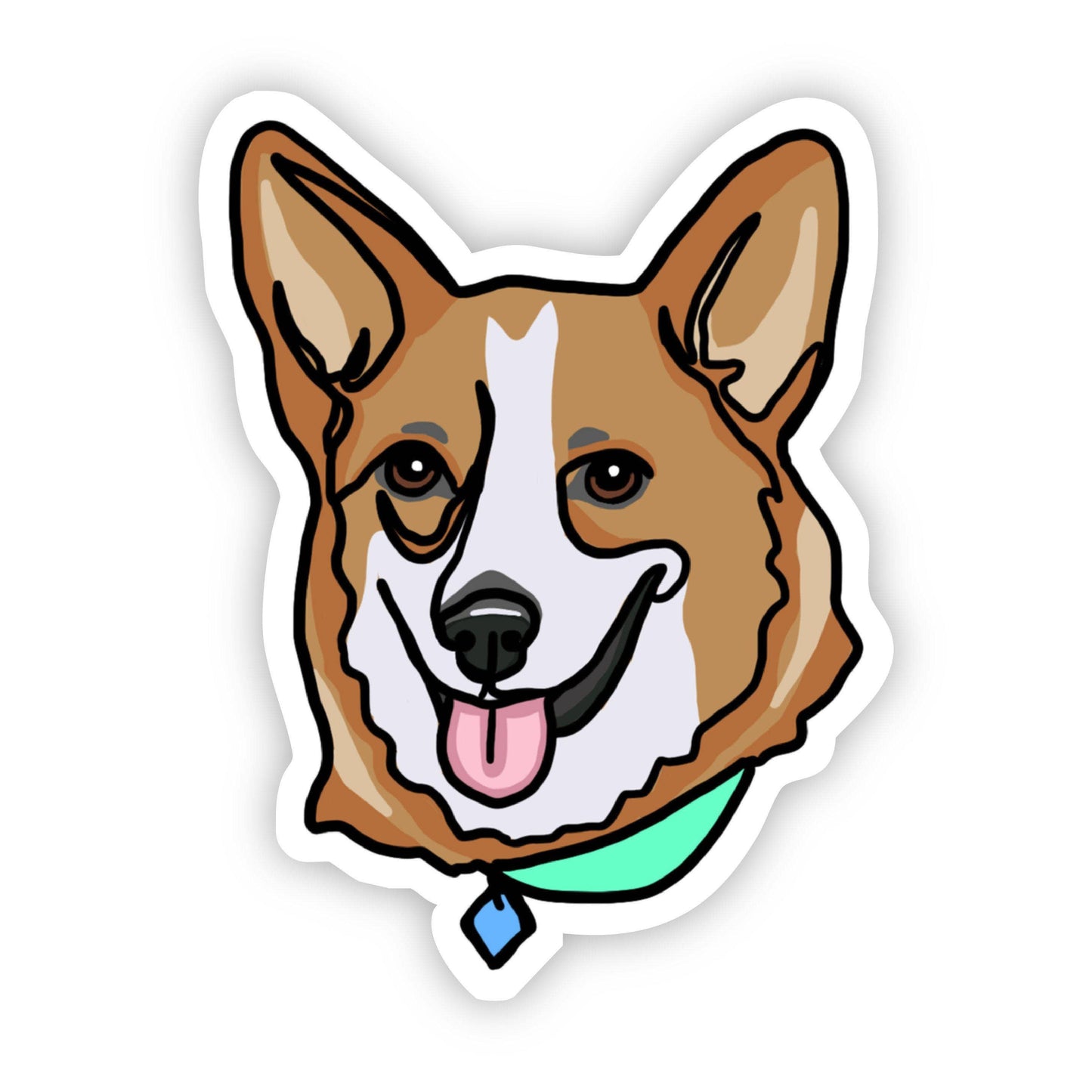 Sticker-Dog-01: Corgi Dog