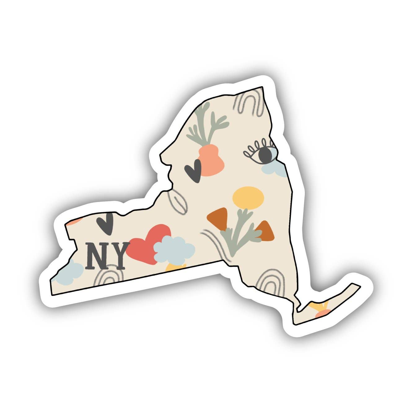 Sticker-NY-03: New York Abstract Pattern