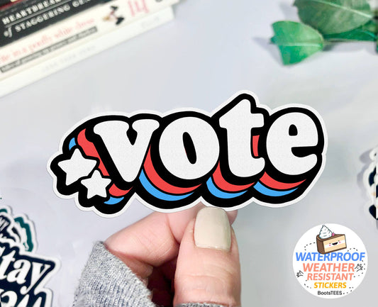 Sticker-Political-03: Retro Vote
