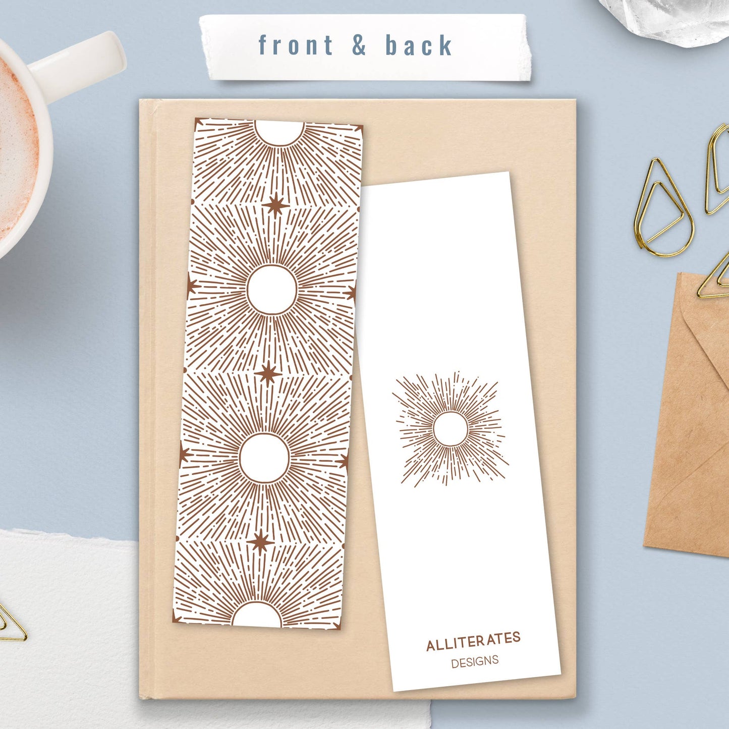 Bookmark-029: Abstract Celestial Suns