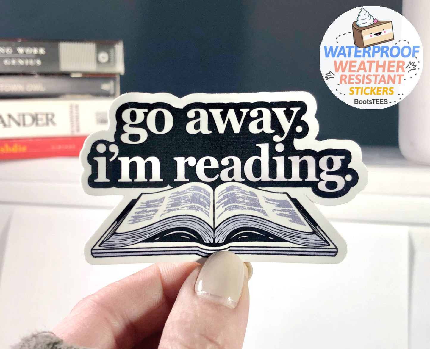 Sticker-Books-29: Go Away I'm Reading