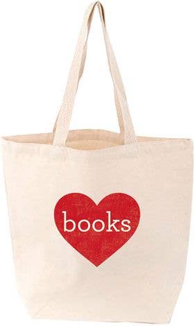 Tote Bag: Books (Heart)
