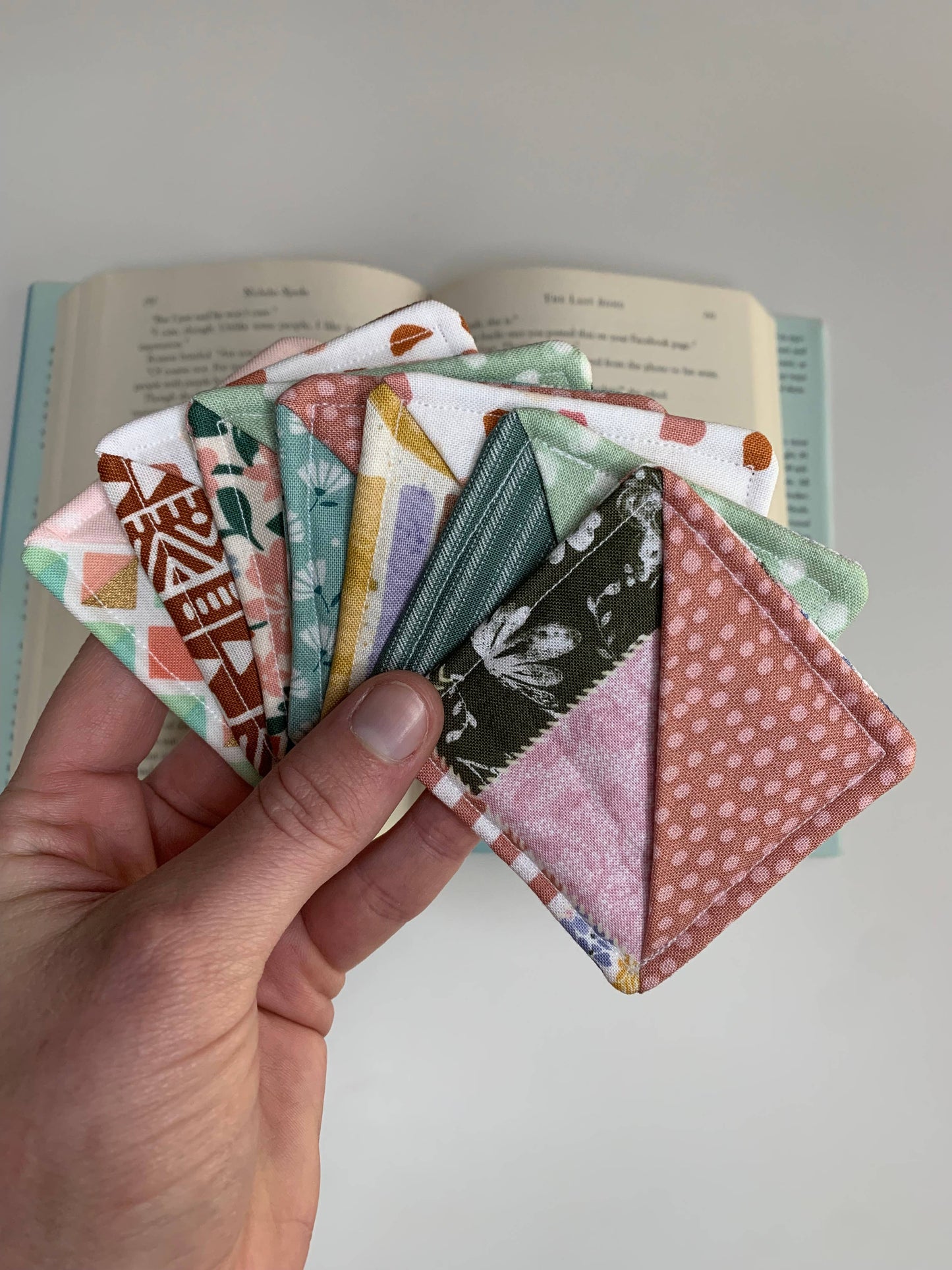 Bookmark-009: Handmade Sewn Corner Bookmark