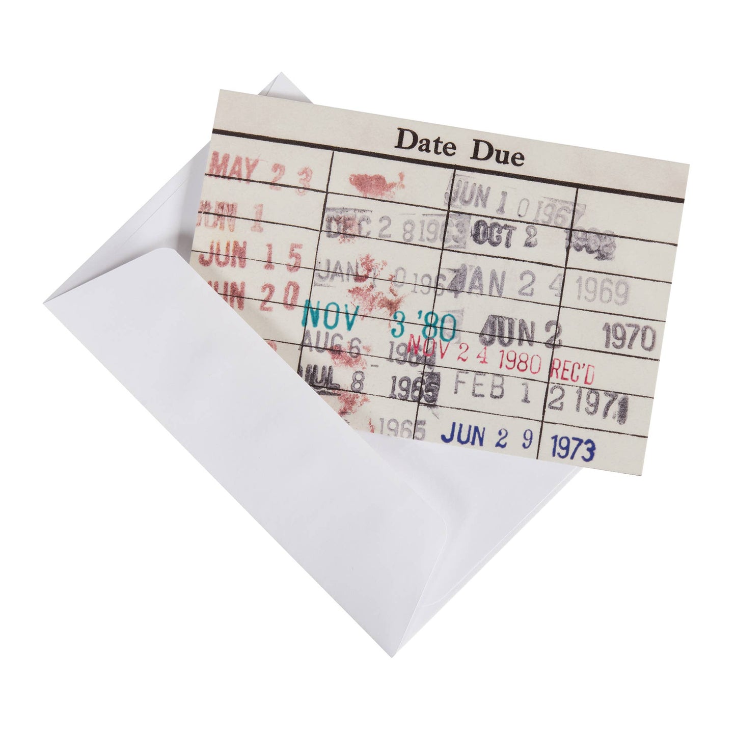 Note Cards Boxed Set: Library Book Due Date