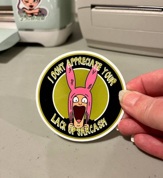 Sticker: Bob's Burgers - Louise, Sarcasm