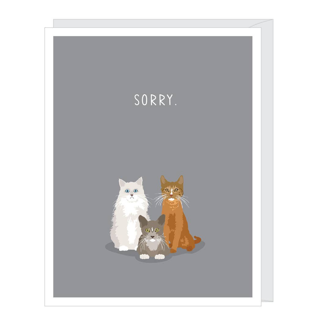 Greeting Card - Pet Sympathy: Sorry Cats