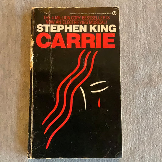 King, Stephen: Carrie (Signet; 1988 Musical Playbill Cover; Rare)